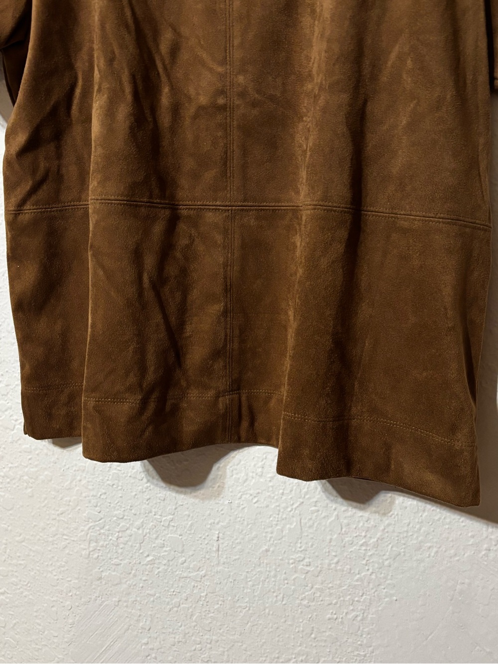 J. Jill Faux Suede Short Sleeve Shirt Medium Petite - Picture 5 of 6